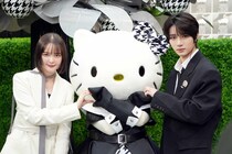 TOMORROW X TOGETHER・BEOMGYUと玉城ティナがキティちゃんにメロメロ