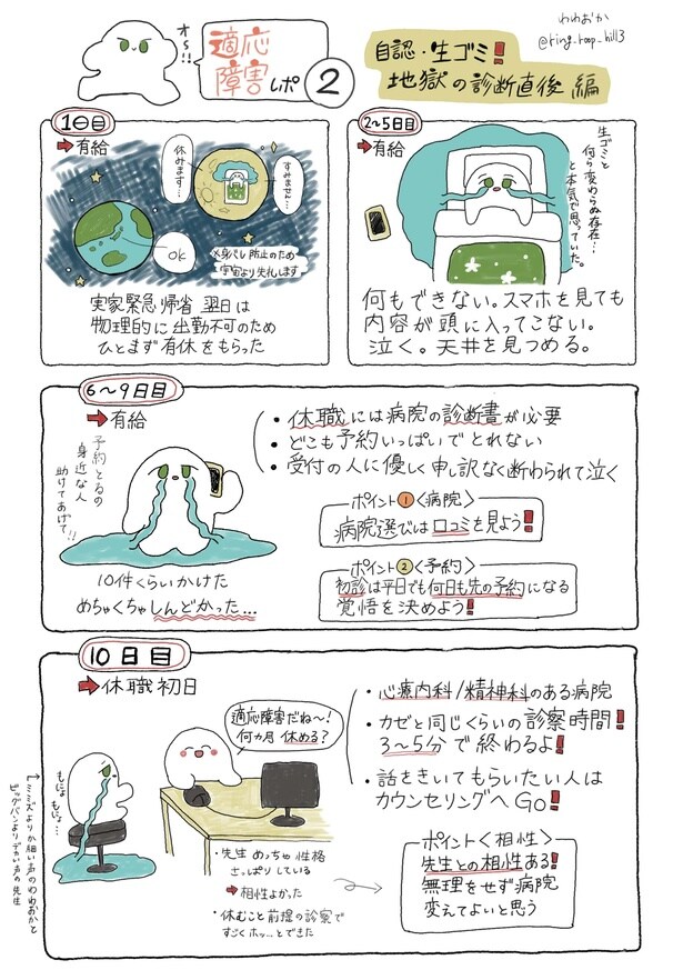 『適応障害レポ漫画』より