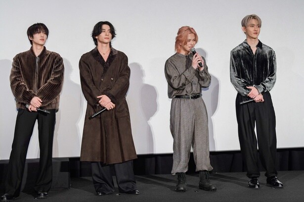 (左から)尾崎匠海、西洸人、松田迅、田島将吾