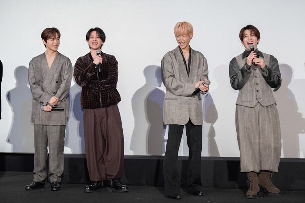 (左から)後藤威尊、藤牧京介、木村柾哉、高塚大夢