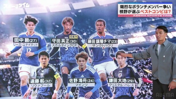 槙野智章が選ぶ、日本代表のベストなボランチコンビは？「足りないものを補いあえる二人」＜ABEMAスポーツタイム＞