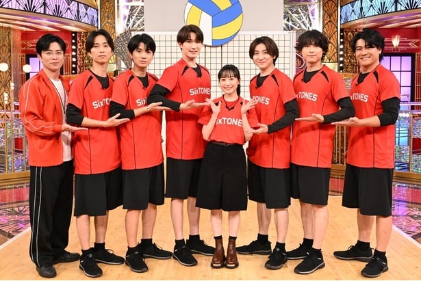 芦田愛菜、SixTONESと即興コントで大はしゃぎ 横山裕は前回惨敗の“マツケンナンバー”にリベンジ参戦<Golden SixTONES>