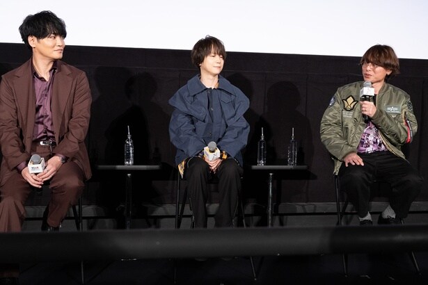 細谷佳正、河西健吾、長井龍雪(写真左より)