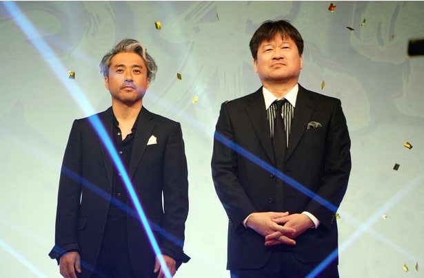 イベントに登壇したムロツヨシ、佐藤二朗(写真左から)