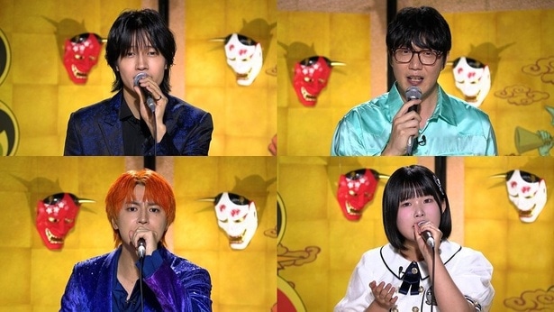 「サビだけカラオケ」に挑戦する(写真左上から時計回りに)佐野晶哉(Aぇ! group)、ソン・シギョン、池田裕楽(STU48)、タカシ(超特急)