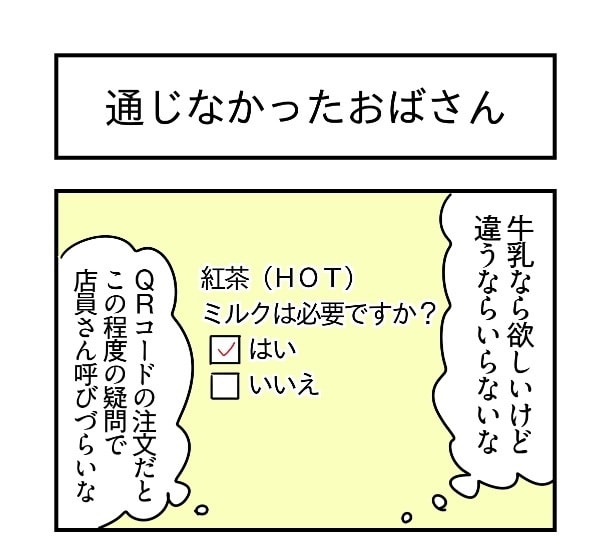 『通じなかったおばさん』より