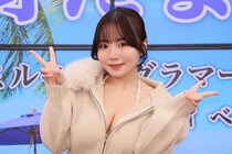女子大学生グラドル・小野たまり「“たまらー”必見のシーンも」BBQでスカウトされた期待の新人がイメージDVDデビュー