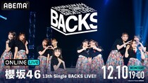 『櫻坂46 13th Single BACKS LIVE!!』ABEMA PPVにて生放送決定