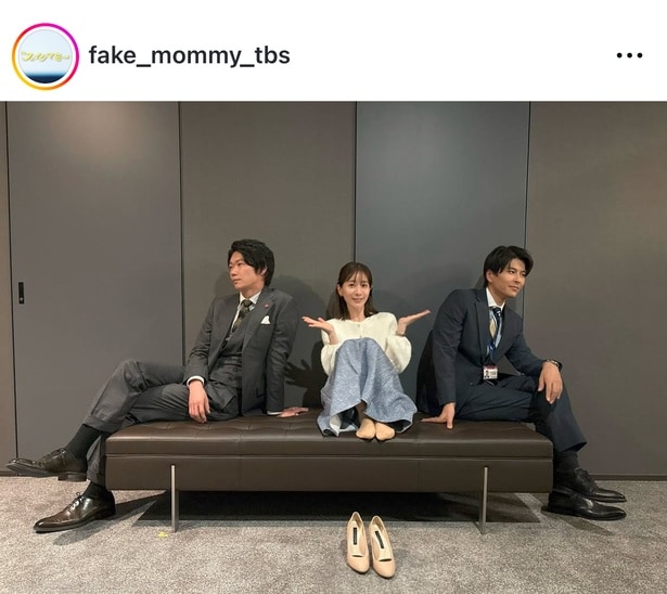 【写真】田中みな実、イケメン二人に挟まれキュートにポーズ