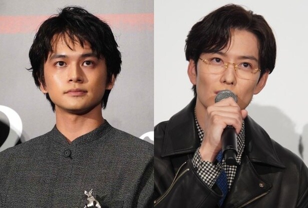 北村匠海＆岡田将生、社長室で向かい合ったショットに「目の保養が二人」「スタダの激アツコンビ」の声＜ちょっとだけエスパー＞