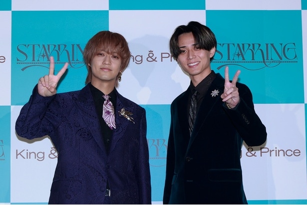 『STARRING』プレミアナイトの囲み取材に登壇した高橋海人、永瀬廉