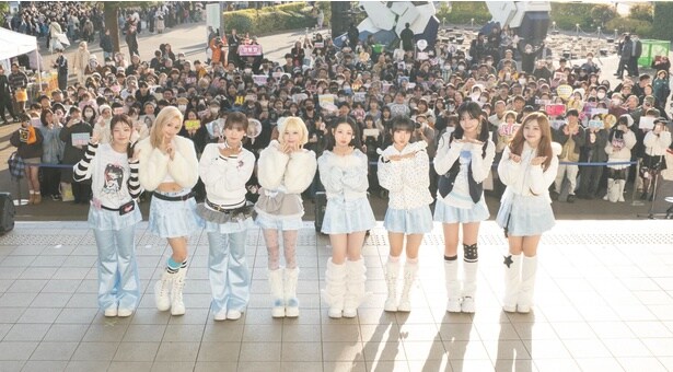 UNIS、お台場でファンイベント開催　シングル2曲を日本のファンの前で初披露　MV振り付けのダンサーhanaもサプライズ登場