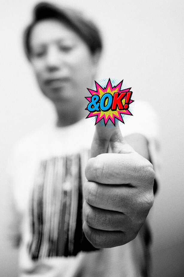 メインビジュアルを描いた＆OK!氏