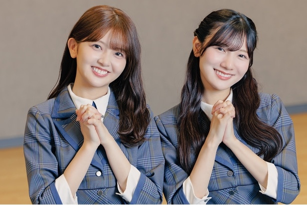 日向坂46の河田陽菜(写真右)と山下葉留花にインタビュー