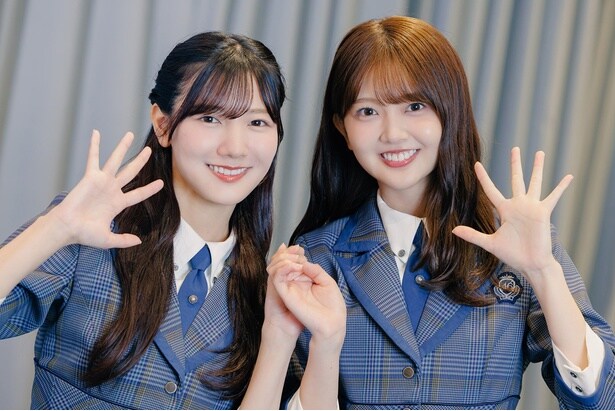 日向坂46の河田陽菜(写真左)と山下葉留花
