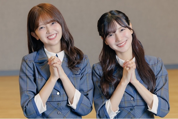 日向坂46の河田陽菜(写真右)と山下葉留花