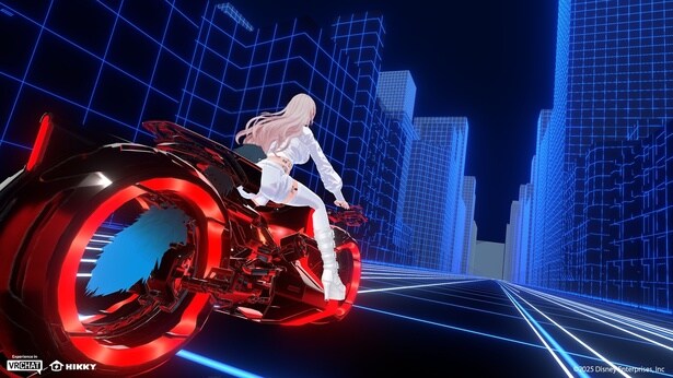 「『トロン:アレス』in VR Shibuya」でも“ライドサイクル”を鑑賞できる