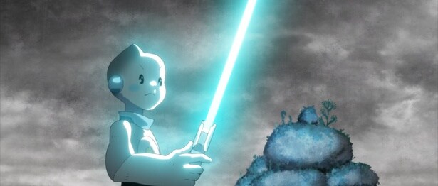 「T0-B1」より。ジェダイに憧れるドロイド、T0-B1。声優は野沢雅子が務める。