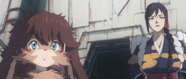 「のらうさロップと緋桜お蝶」より。左がロップ、右がお蝶