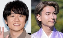 風間俊介＆庄司浩平、クリスマスツリーからひょっこり顔を出す仲良しショットに「きゃわいい」の声＜40までにしたい10のこと＞