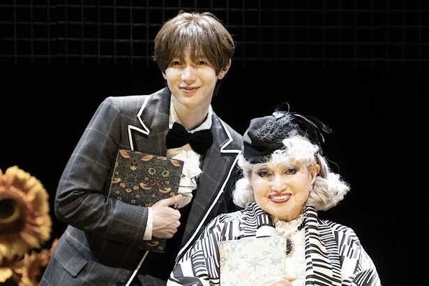 朗読劇「ハロルドとモード」で共演する七五三掛龍也と黒柳徹子