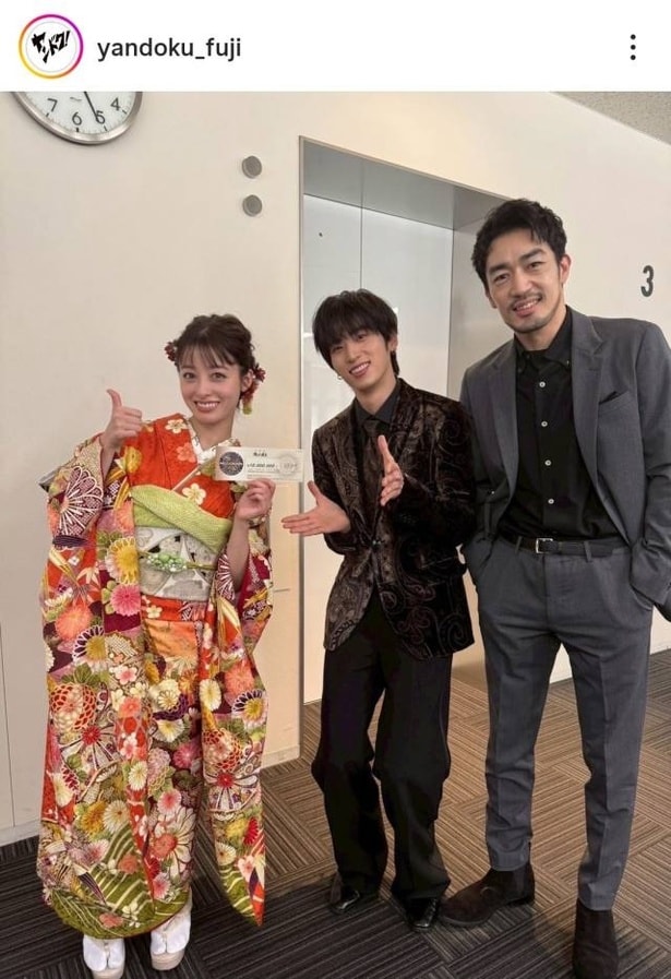 【写真】橋本環奈&大谷亮平&許豊凡(INI)、笑顔が素敵な仲良し3ショット