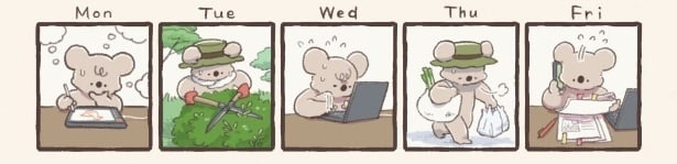 『コアラ絵日記』より