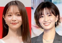 スタイル抜群のドレス姿…岡崎紗絵&森香澄、“高級ホステス嬢”風の仲良し2ショット公開＜プロフェッショナル＞