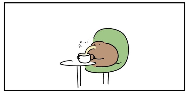 『スープチーノが甘くなくてビックリしたキーウィ』より