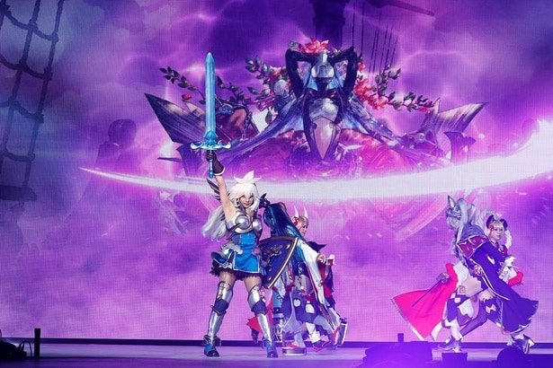 「グランブルーファンタジー」オフィシャルキャストが登壇するステージイベントの様子