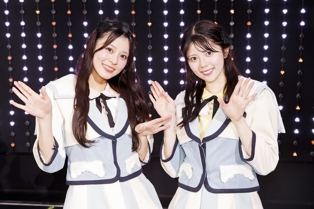 副キャプテンの板垣心和(左)とキャプテンの坂下真心