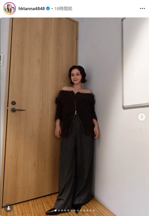 【写真】村重杏奈、テレビでの衣装を複数枚公開し「素敵」の声