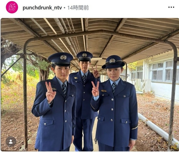 【写真】篠原涼子&超特急・柏木悠&新納慎也“刑務官3人”真顔でピース