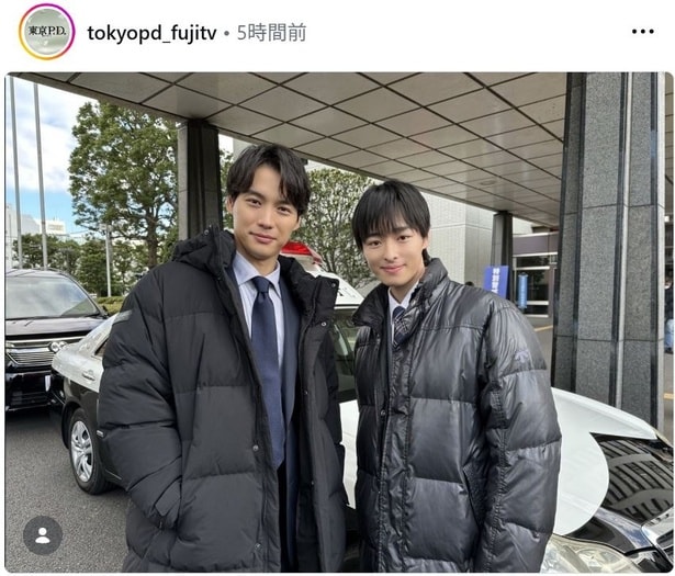 【写真】福士蒼汰＆谷原七音、事務所の先輩＆後輩ツーショットにほっこり