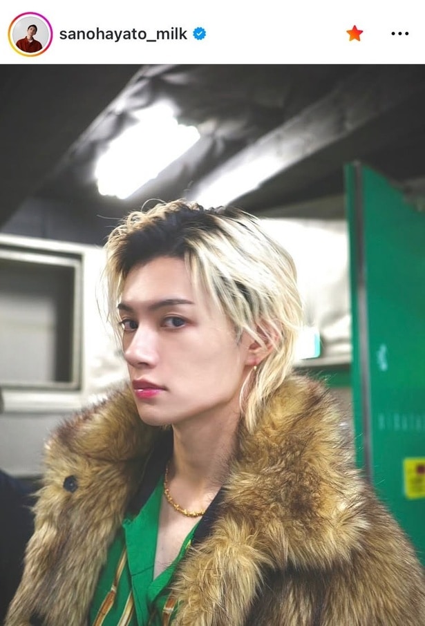 【写真】「恋しき金髪(n回目)」…M!LK・佐野勇斗、金髪の美しいヘアースタイル