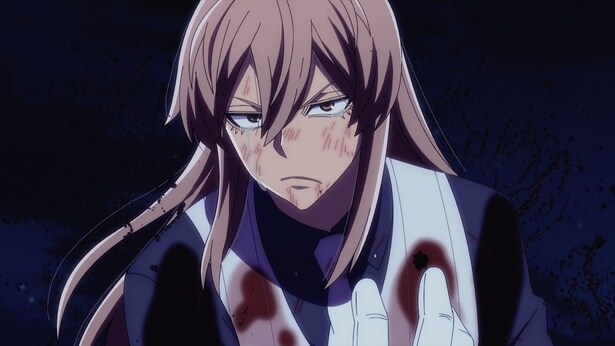 【写真】四季の感謝の言葉に涙を流す桃寺神門