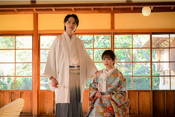 未来(志田未来)と呉服店の広告モデルの仕事に挑んだ真(兵頭功海)