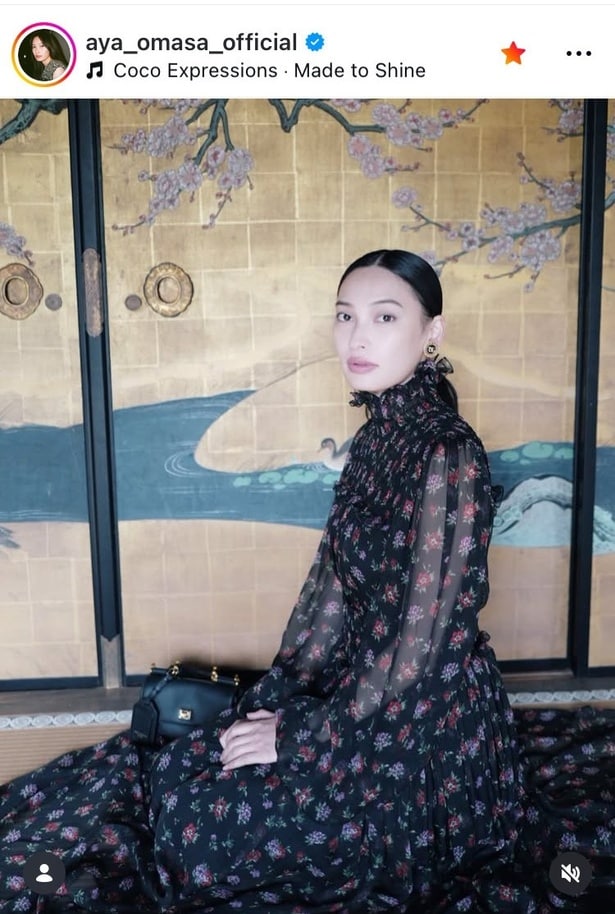 【写真】“艶やかな佇まい”…大政絢、和室でロングワンピース姿の誕生日前日の投稿