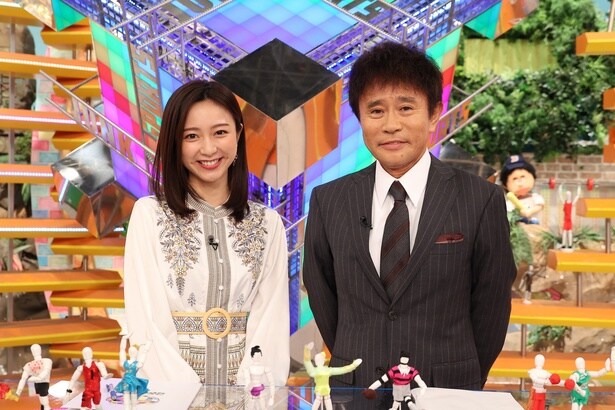 (左から)佐久間みなみアナウンサー、浜田雅功