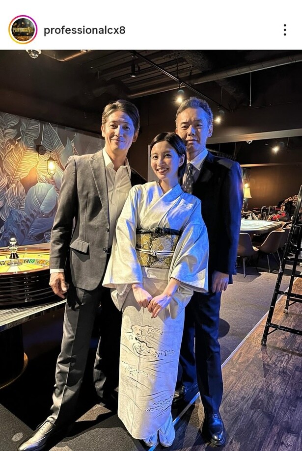 【写真】岡崎紗絵＆玉木宏＆渡部篤郎、着物とスーツでばっちり決めたスリーショット