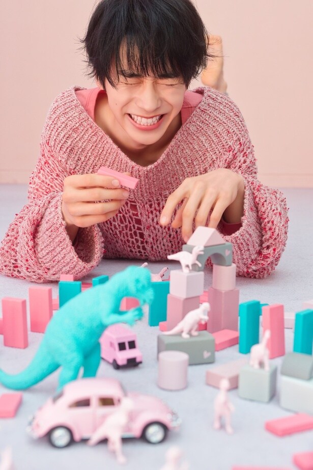 一人で遊んでいます