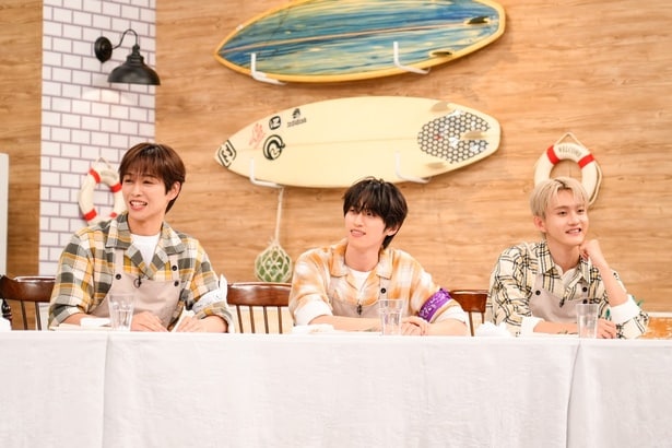 INIの後藤威尊、許豊凡、田島将吾(写真左から)