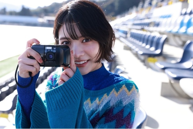 趣味のフィルムカメラも持参した松永有紗