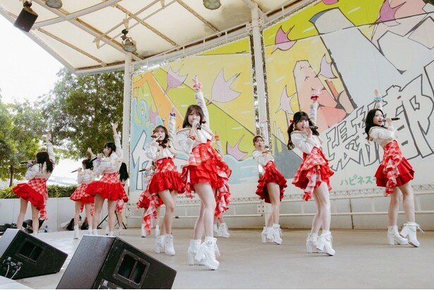 「Juice=Juice 20thシングル「四の五の言わず颯と別れてあげた／盛れ！ミ・アモーレ」発売記念ミニライブ＆お見送り会」より