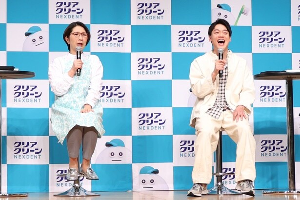 花王「クリアクリーンNEXDENT」リニューアル発表会より
