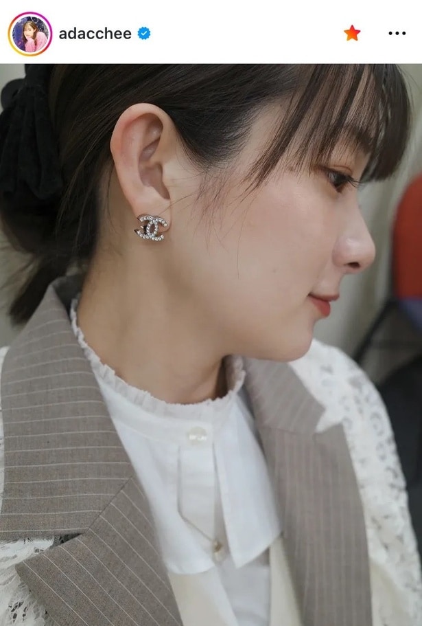 【写真】足立梨花、西崎莉麻セレクトの“ピアス”に「横顔も素敵です」の声