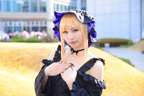 豊満な胸元＆太ももで誘惑…「死神坊ちゃんと黒メイド」コスプレ「胸のボリュームの再現にこだわりました」＜コミケ107＞