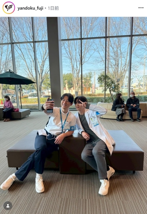 【写真】INI・許豊凡&馬場徹、笑顔でセルフィ―する様子に「かわいい」の声