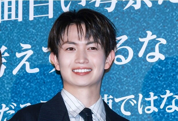 映画「教場 Requiem」大ヒット御礼舞台あいさつに登壇した綱啓永
