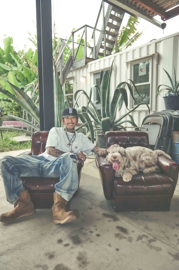 愛犬エランちゃんとのカット　